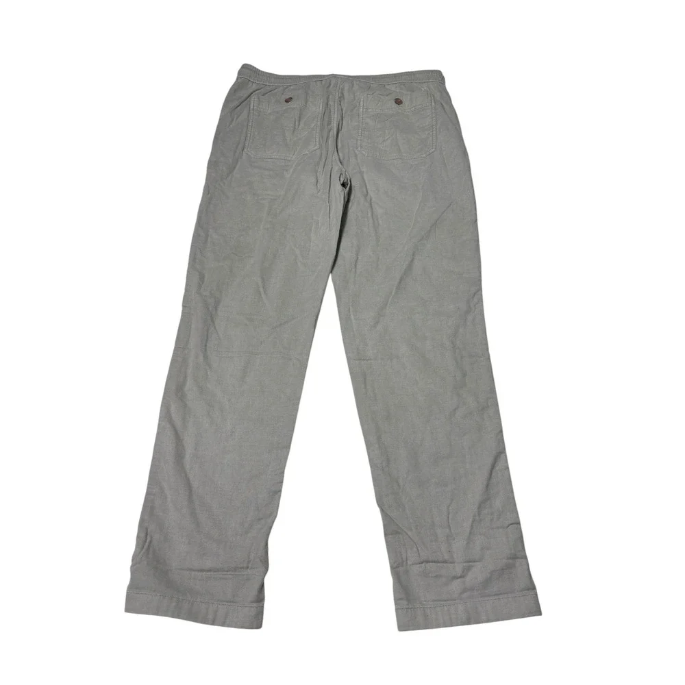 Marine Layer Men XL W38 L32 Slim Straight Fit Grey Drawstring Pants Cotton Blend